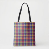  Madras Plaid Pattern Draagtas (Voorkant)