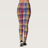 Madras Plaid Pattern Leggings (Achterkant)