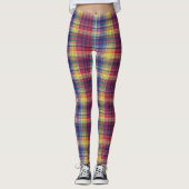 Madras Plaid Pattern Leggings (Voorkant)