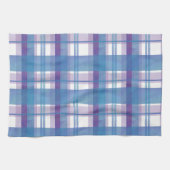 Madras Pset Blue en Paars Theedoek (Horizontaal)