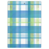 Madras Pset Green en Blue Klembord (Achterkant)