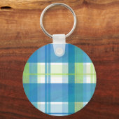 Madras Pset Green en Blue Sleutelhanger (Voorkant)