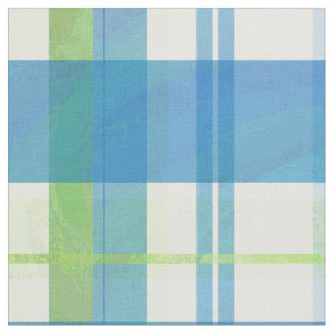 Madras Pset Green en Blue Stof