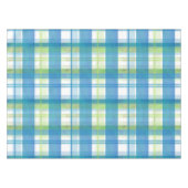 Madras Pset Green en Blue Tafelkleed (Voorkant (Horizontaal))