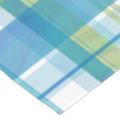 Madras Pset Green en Blue Tafelkleed (Gekanteld)