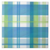 Madras Pset Green en Blue Tegeltje (Voorkant)