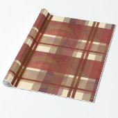 Madras Pset Herfst Red Cadeaupapier (Uitgerold)