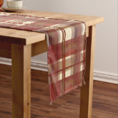 Madras Pset Herfst Red Korte Tafelloper (Voorbeeld)