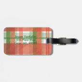 Madras Pset Kerstmis Bagagelabel (Achterkant horizontaal)