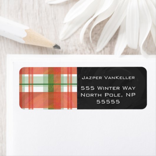 Madras Pset Kerstmis Etiket (Insitu)