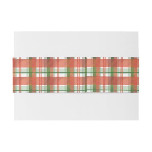 Madras Pset Kerstmis Uitnodigingen Wikkel (Achterkant Voorbeeld)