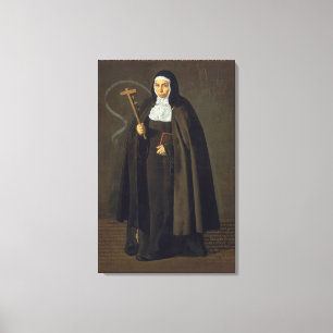 Madre Maria Jeronima de la Fuente, 1620 Canvas Afdruk