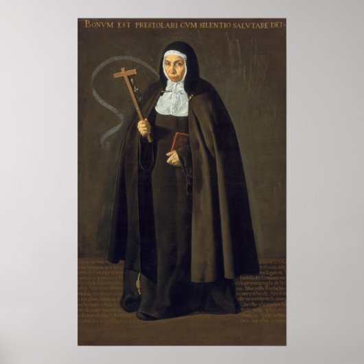 Madre Maria Jeronima de la Fuente, 1620 Poster (Voorkant)