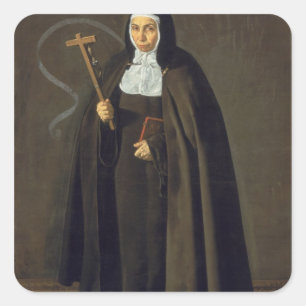 Madre Maria Jeronima de la Fuente, 1620 Vierkante Sticker