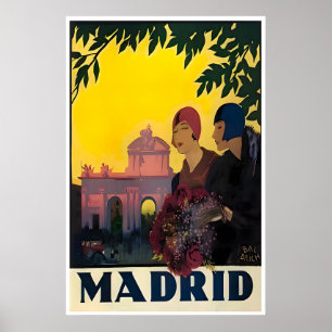 Madrid Art Baldrich Print Spanje Reisposter