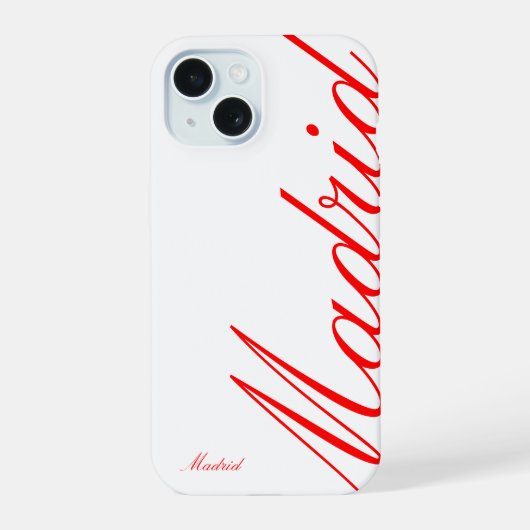 Madrid - beau coque iphone (Verso)