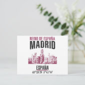 Madrid Briefkaart (Staand voorkant)
