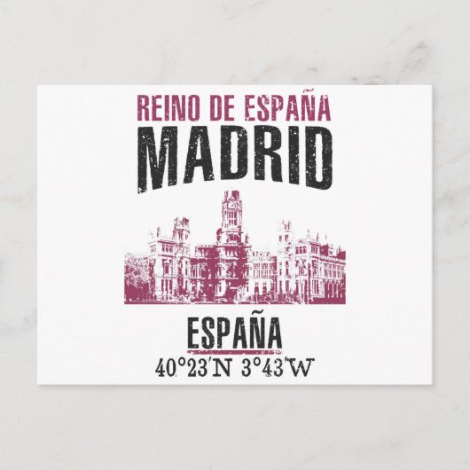 Madrid Briefkaart (Voorkant)
