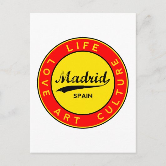 Madrid Briefkaart (Voorkant)