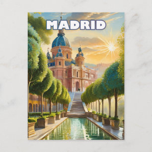 Madrid, een stad waar je graag wegloopt briefkaart