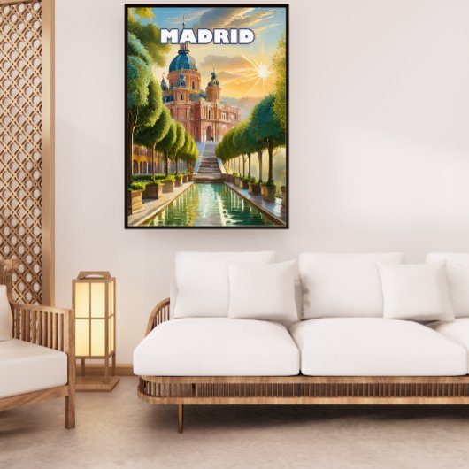 Madrid, een stad waar je graag wegloopt perfect poster