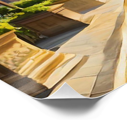 Madrid, een stad waar je graag wegloopt perfect poster (Hoek)