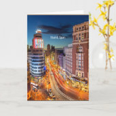 Madrid, Espagne Carte photo pittoresque (Fleur jaune)