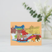 Madrid, Espagne Carte Postale Mondiale Célèbre Vil (Debout devant)