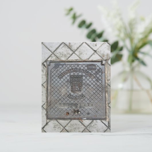 Madrid, Espagne Couverture Utilitaire Carte postal (Debout devant)