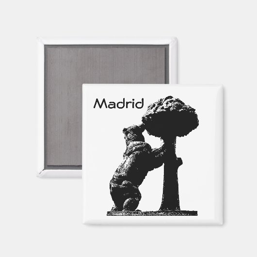 Madrid, Espagne Magnet (Recto/Verso)