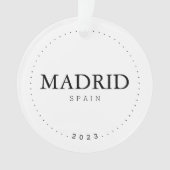 Madrid, Espagne Simple Voyage International Person (devant)