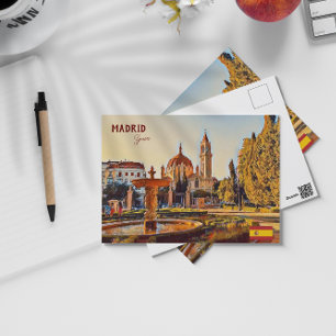 Madrid Espagne Tourisme paysage souvenir Carte pos