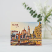 Madrid Espagne Tourisme paysage souvenir Carte pos (Debout devant)