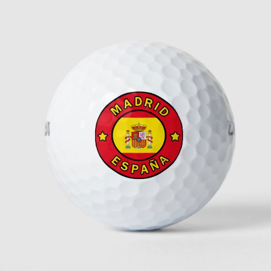Madrid España Golfballen (Voorkant)