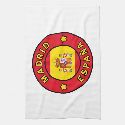 Madrid España Theedoek (Verticaal)