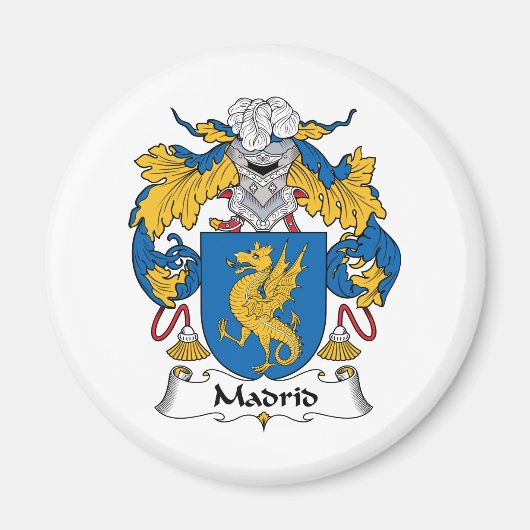 Madrid Familie Crest Magneet (Voorkant)