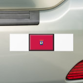 Madrid Flag Bumpersticker (Op auto)