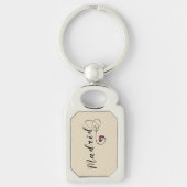 Madrid Heart Keyring, Spanje Sleutelhanger (Voorkant)