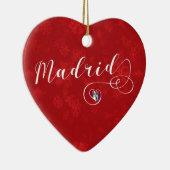 Madrid Heart, Ornament met kerstbomen, Spanje (Rechts)
