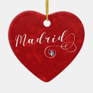 Madrid Heart, Ornament met kerstbomen, Spanje