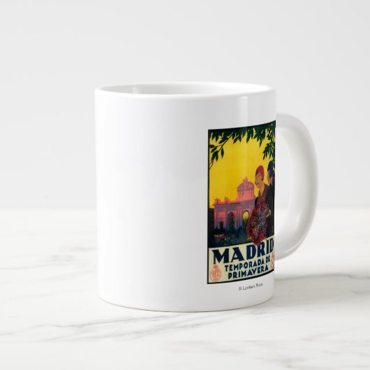 Madrid in het Springtime-Poster voor reispromotie Jumbo Mok (Voorkant rechts)