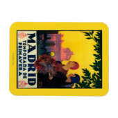 Madrid in het Springtime-Poster voor reispromotie Magneet (Horizontaal)