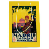 Madrid in het Springtime-Poster voor reispromotie Medium Cadeauzakje (Voorkant)