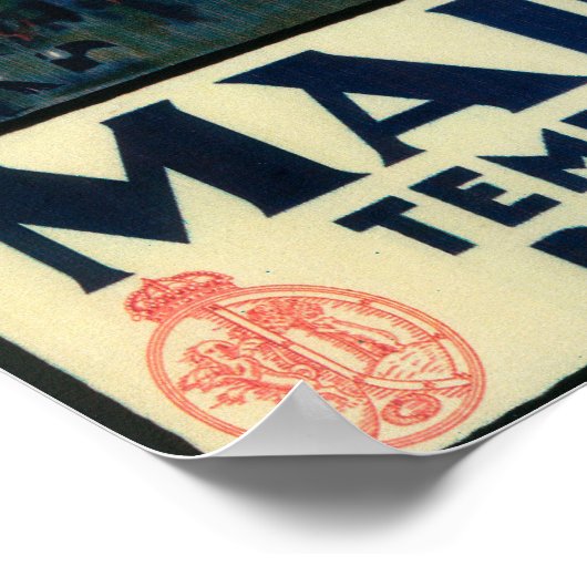 Madrid in het Springtime-Poster voor reispromotie Poster (Hoek)