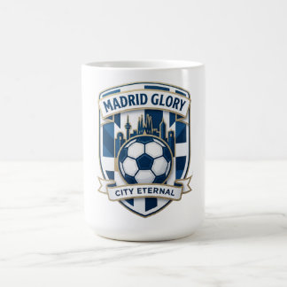 Madrid Majestic Skyline Glory, Soccer Heritage Fan Koffiemok