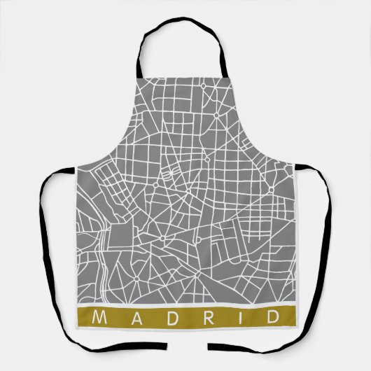 Madrid map schort (Voorkant)