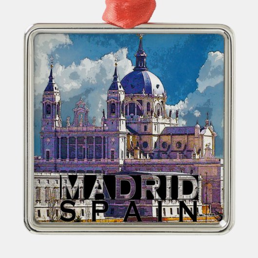 Madrid Metalen Ornament (Voorkant)