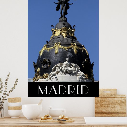 Madrid Metropolis Gran Via Poster (Cuisine)