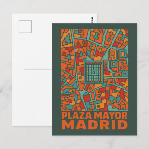 Madrid Plaza Mayor Briefkaart