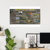 Madrid Pleiades Pattern 3 Poster (Thuiskantoor)